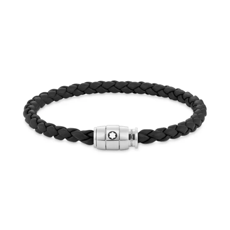 Montblanc Rings Leather Bracelet Black Size L sold by Jura Watches