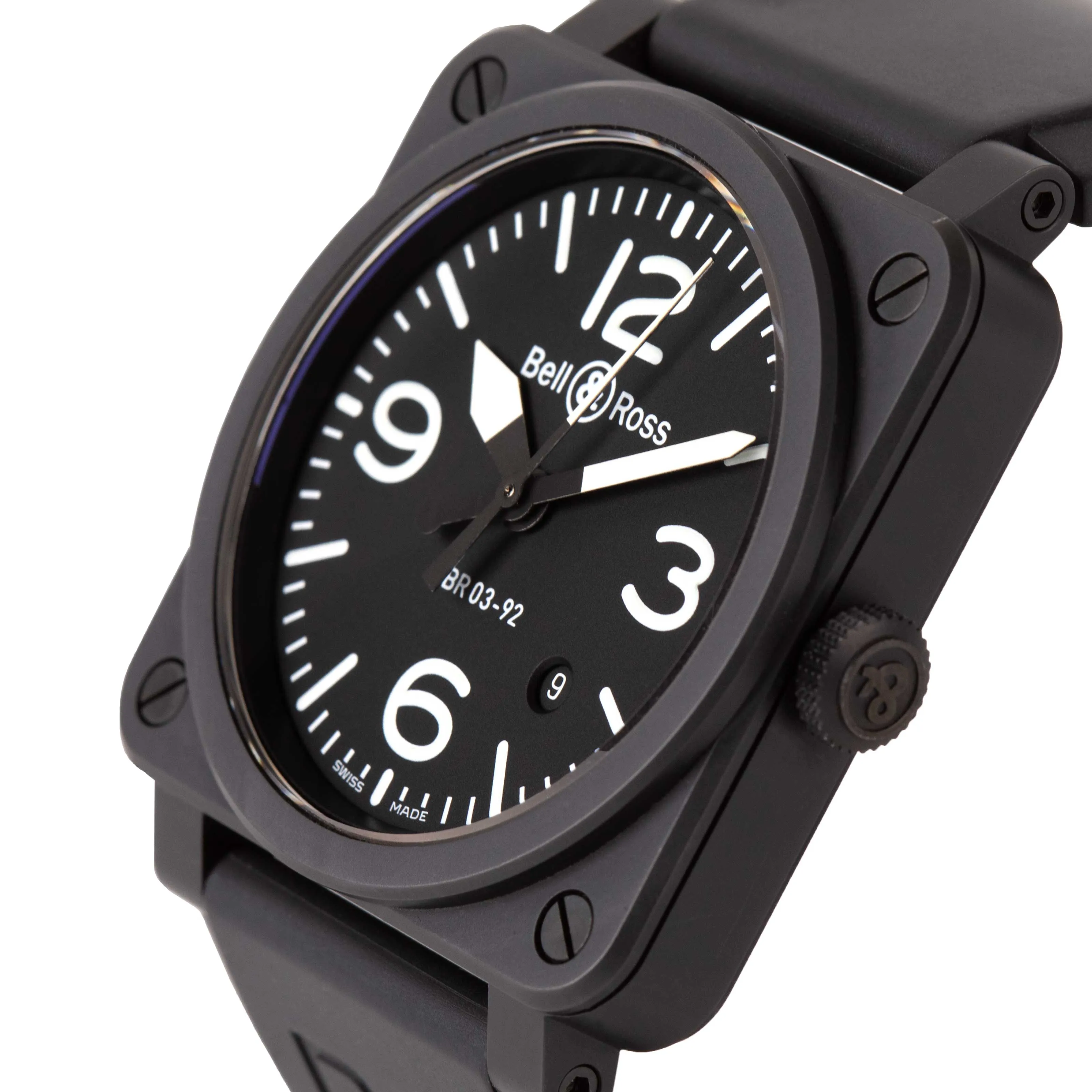 Pre-Owned Bell & Ross Instruments BR 03-92 Black Ceramic Mens Watch sold by Jura Watches product image thumbnail 2