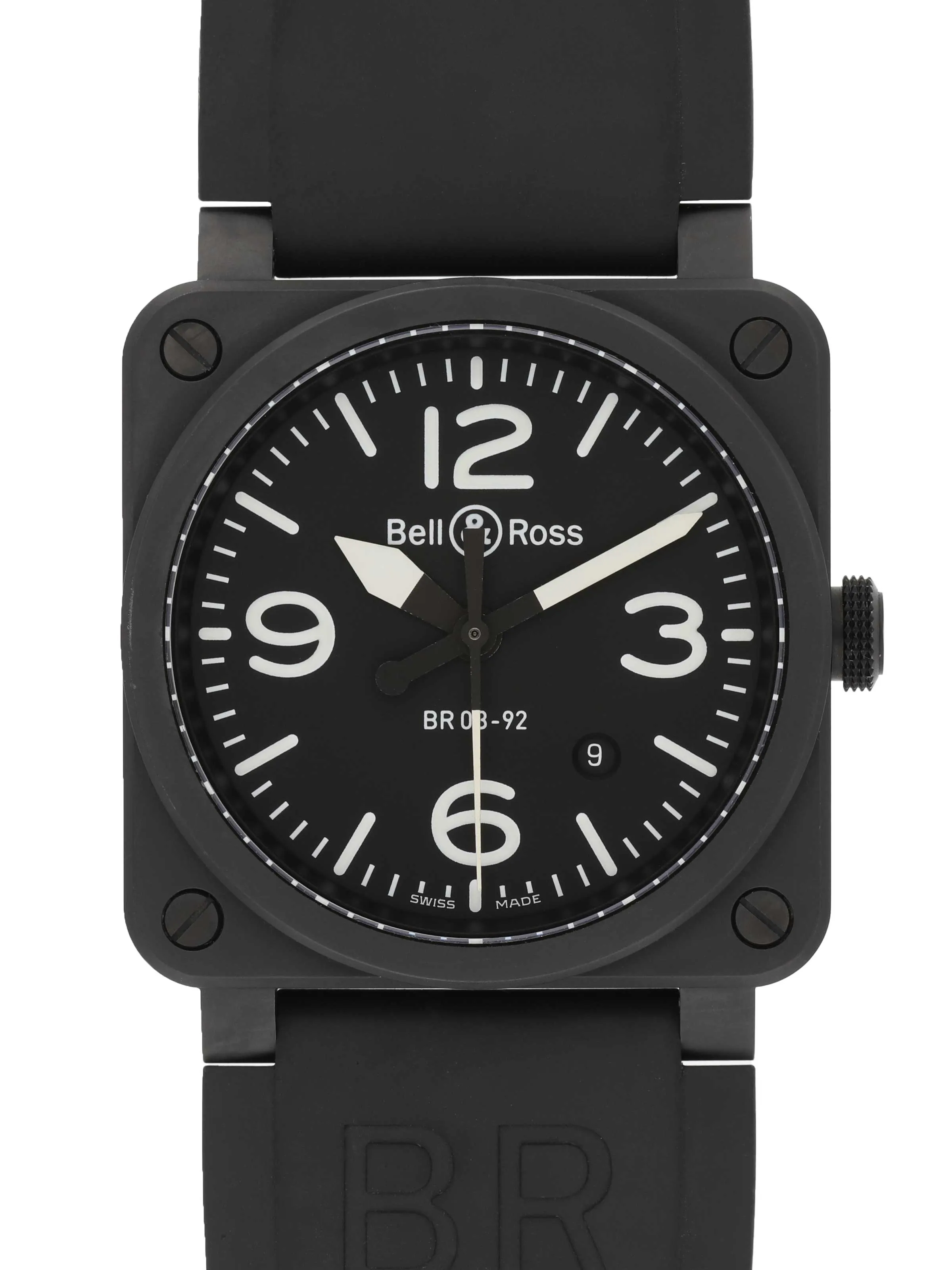 Pre-Owned Bell & Ross Instruments BR 03-92 Black Ceramic Mens Watch sold by Jura Watches