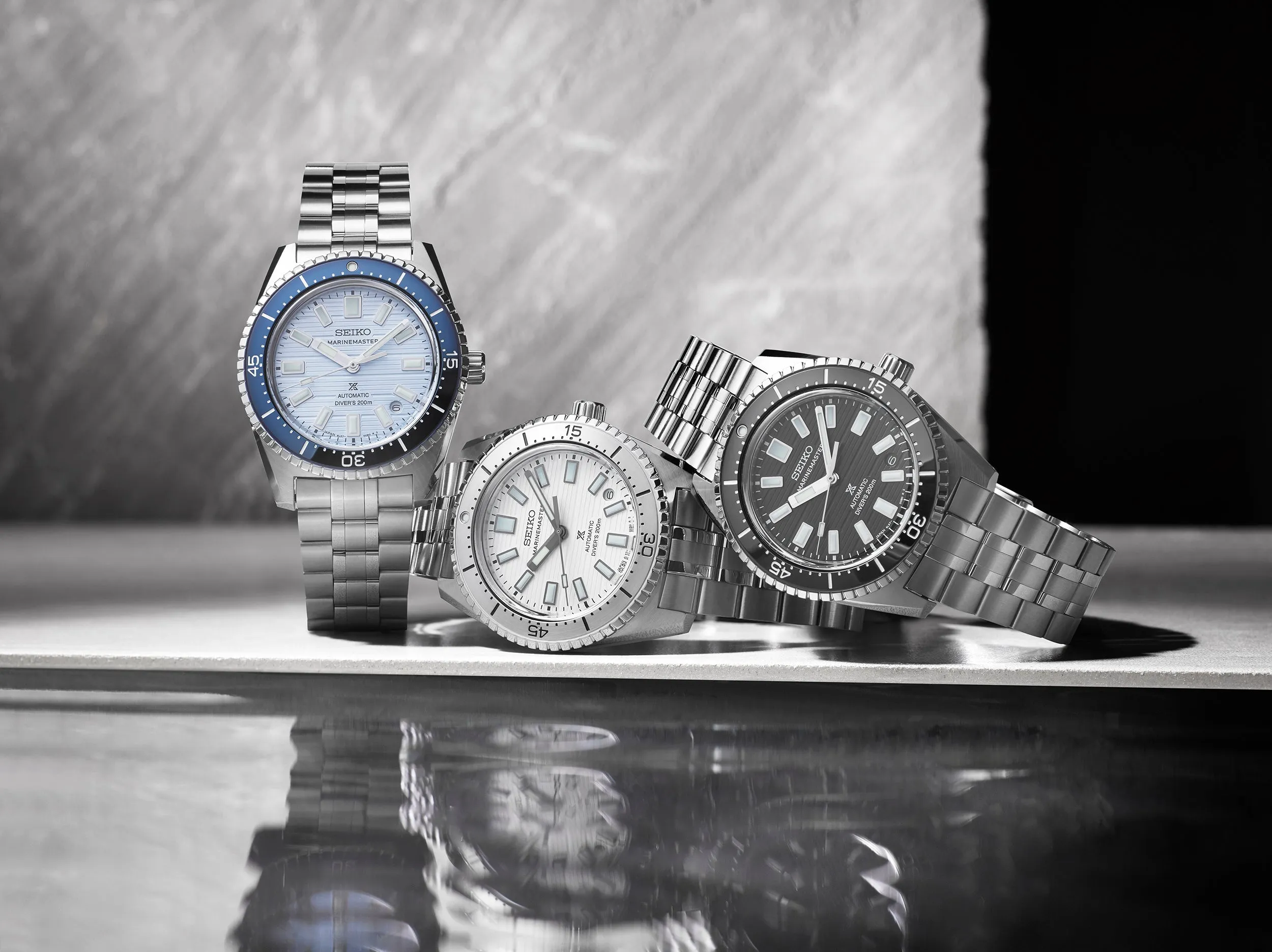 Seiko Prospex Black Dark Water Marinemaster 1965 Reinterpretation Diver Watch sold by Jura Watches product image thumbnail 5