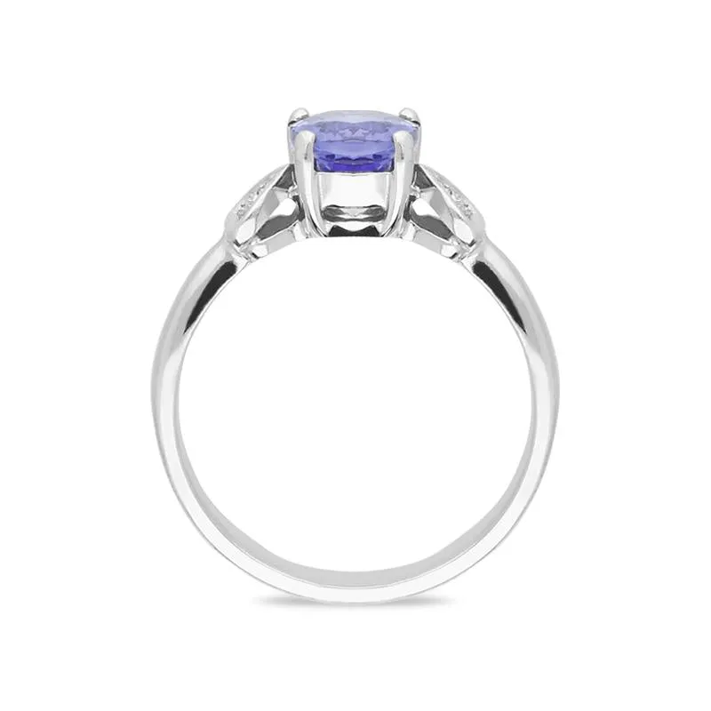 18ct White Gold 2.49ct Tanzanite and Diamond Ring D sold by Jura Watches product image thumbnail 2