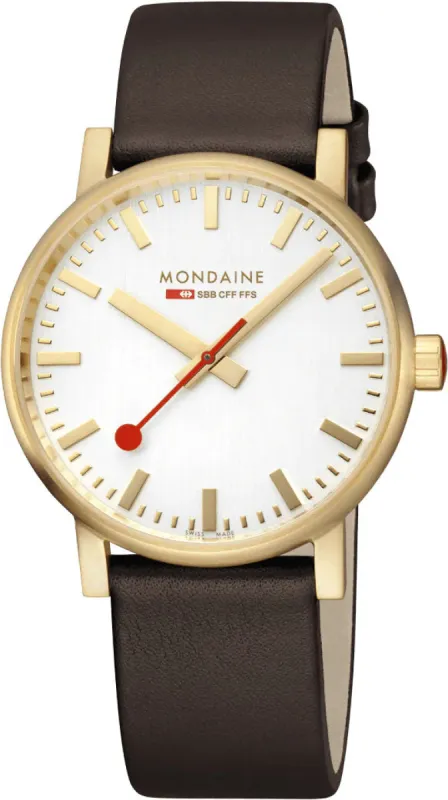 Mondaine Evo2 40mm Grape Leather Watch sold by Jura Watches