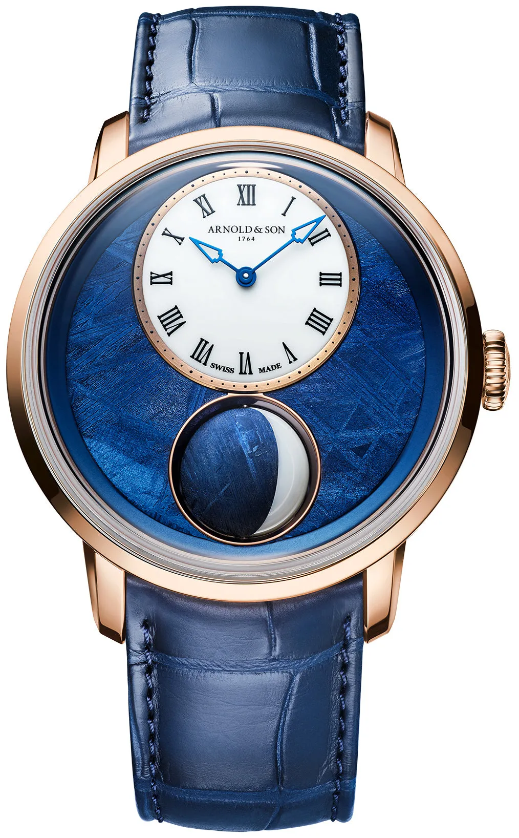 Arnold & Son Luna Magna Meteorite Red Gold Limited Edition Watch sold by Jura Watches