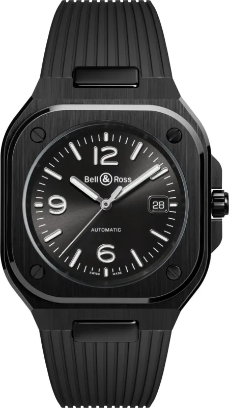 Bell & Ross BR 05 Black Ceramic Rubber Watch sold by Jura Watches