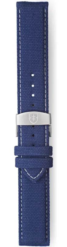 Elliot Brown Strap Canvas 22mm Washed Blue Deployment sold by Jura Watches