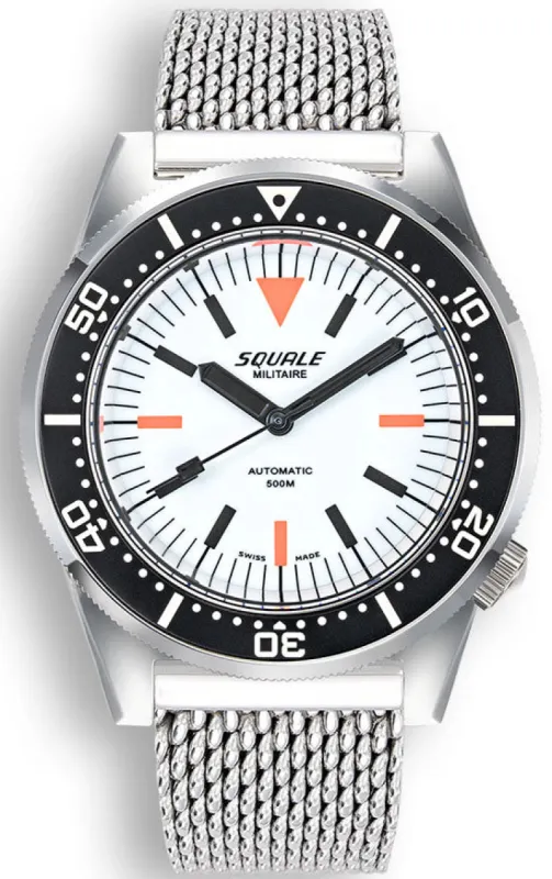 Squale Watch 1521 Full Luminous Militaire Mesh sold by Jura Watches