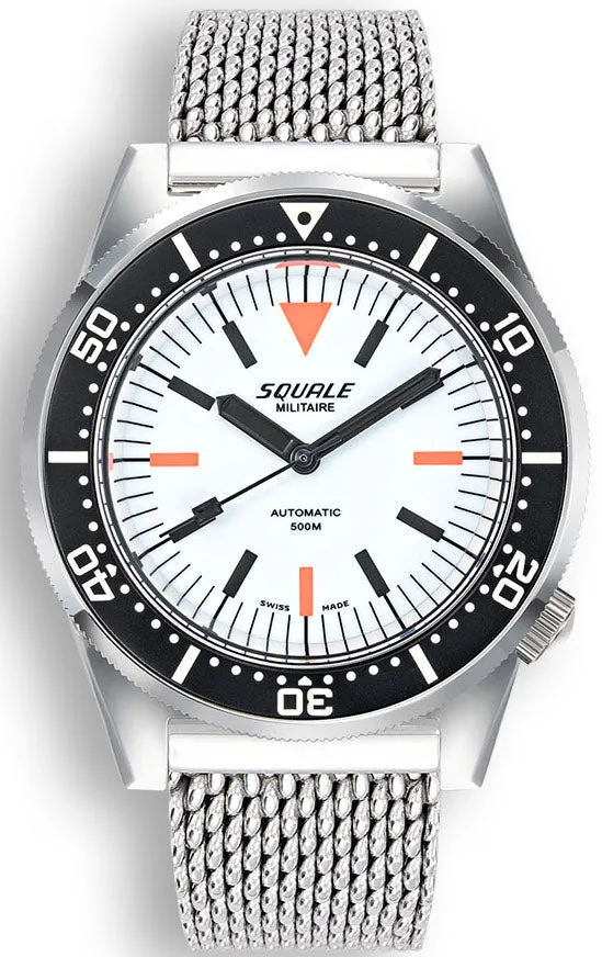 Squale Watch 1521 Full Luminous Militaire Mesh sold by Jura Watches