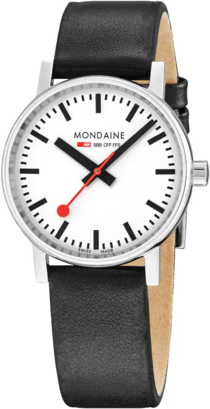 Mondaine Evo2 35 mm Grape Leather Watch sold by Jura Watches