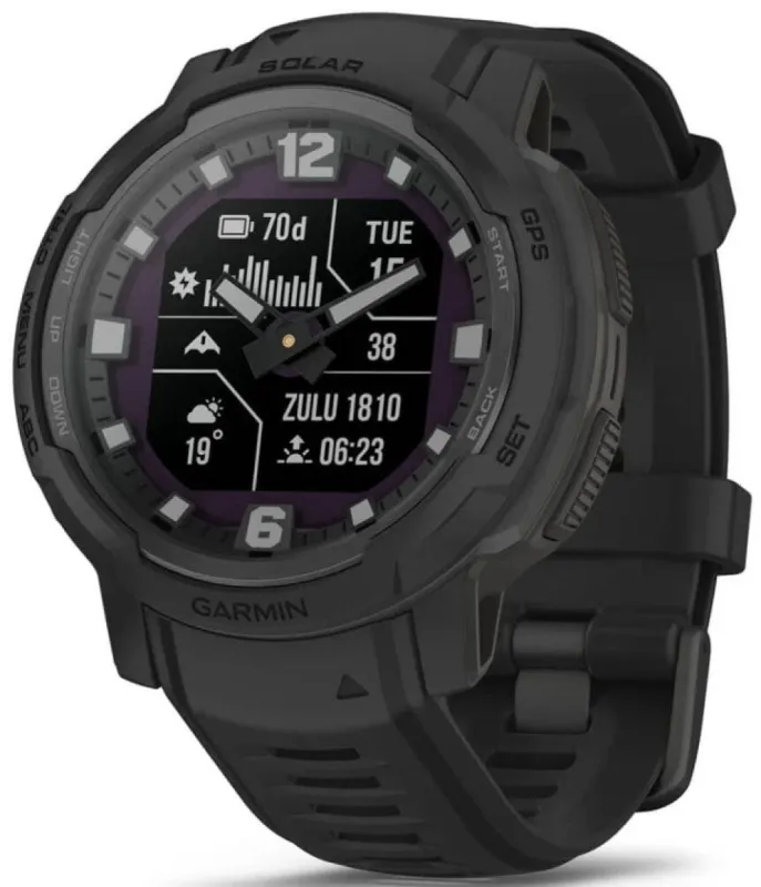 Garmin Instinct Crossover Solar Tactical Edition Black Watch sold by Jura Watches