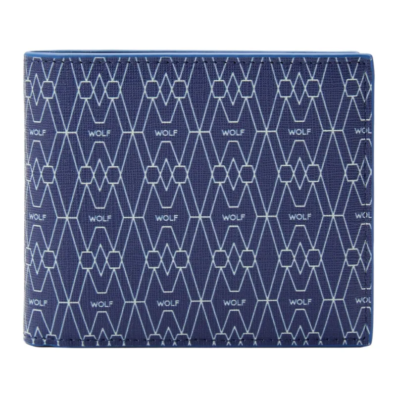 Wolf Signature Vegan Collection Blue Billfold Wallet sold by Jura Watches