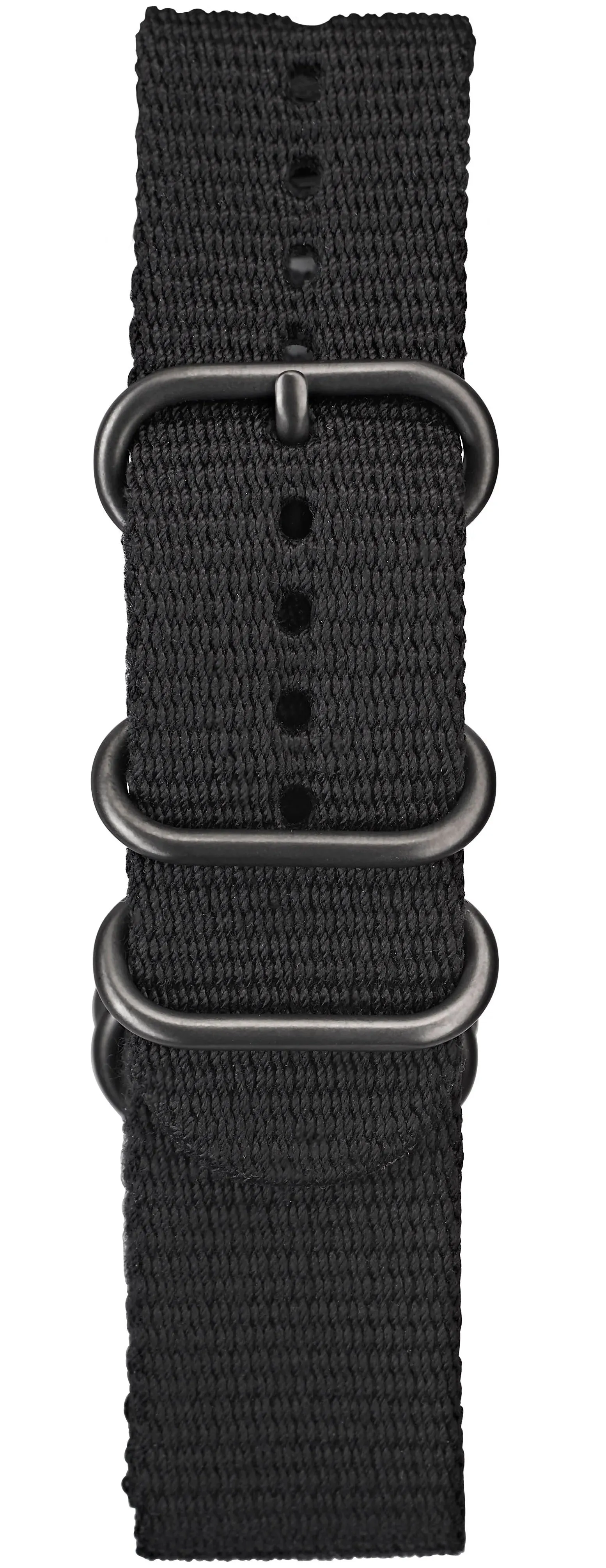 Elliot Brown Strap Nylon 22mm Black Ballistic Gunmetal Hardware sold by Jura Watches