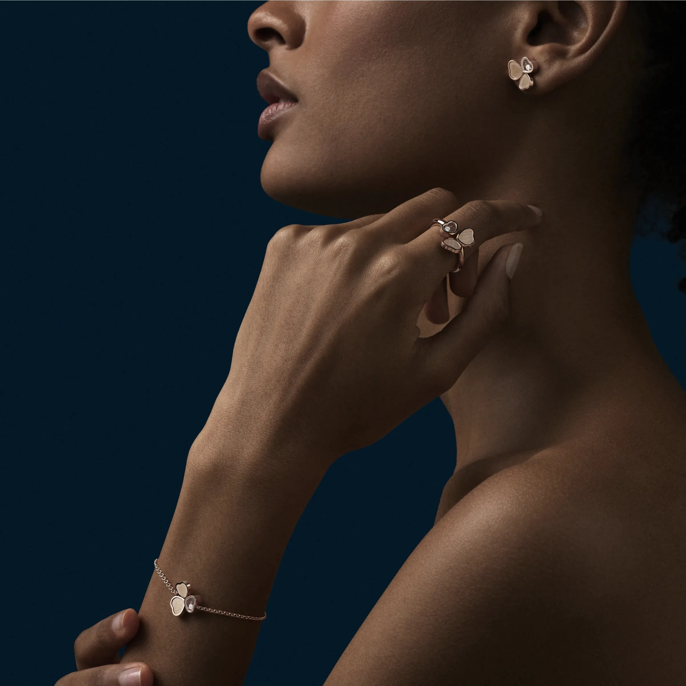 Chopard Happy Hearts Wings 18ct Rose Gold Bracelet sold by Jura Watches product image thumbnail 4