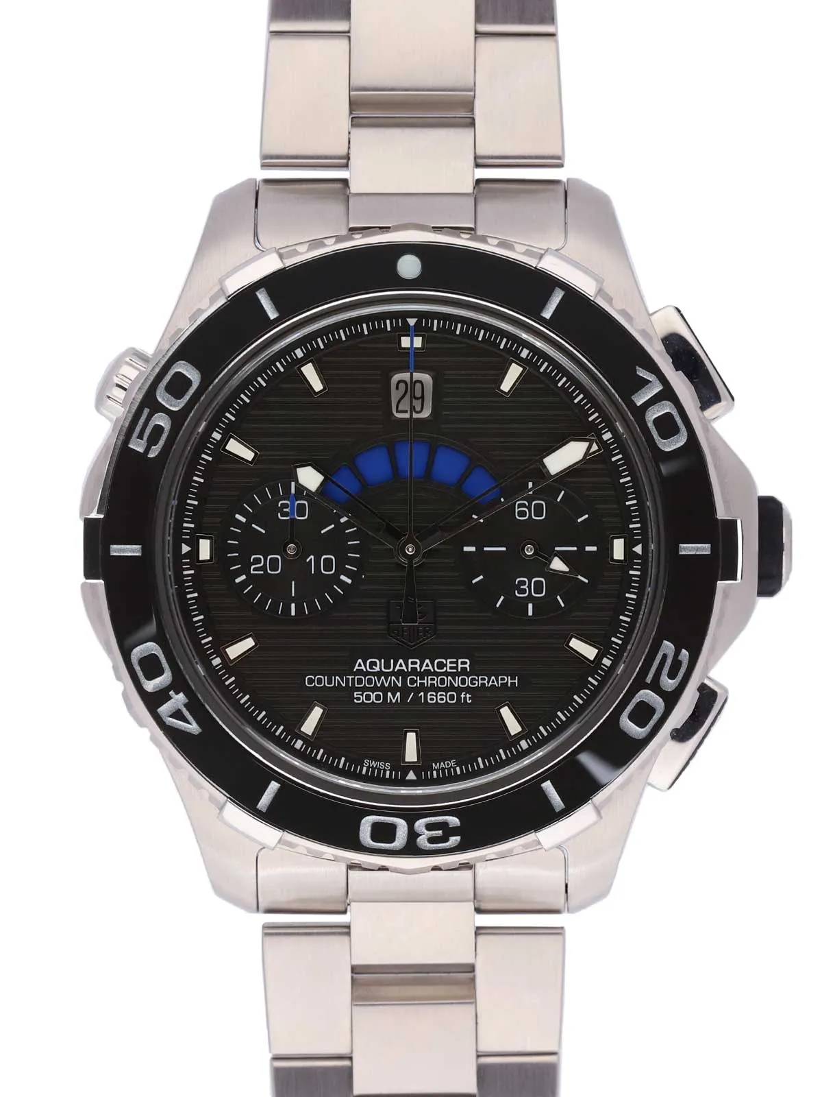 Pre-Owned TAG Heuer Aquaracer Countdown Mens Watch D sold by Jura Watches
