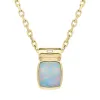 18ct Yellow Gold Opal Diamond Bail Unique Necklace D sold by Jura Watches