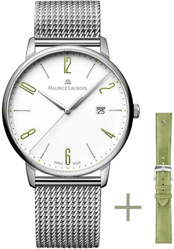 Maurice Lacroix Watch Eliros Date 40mm Strap Set made by Jura Watches