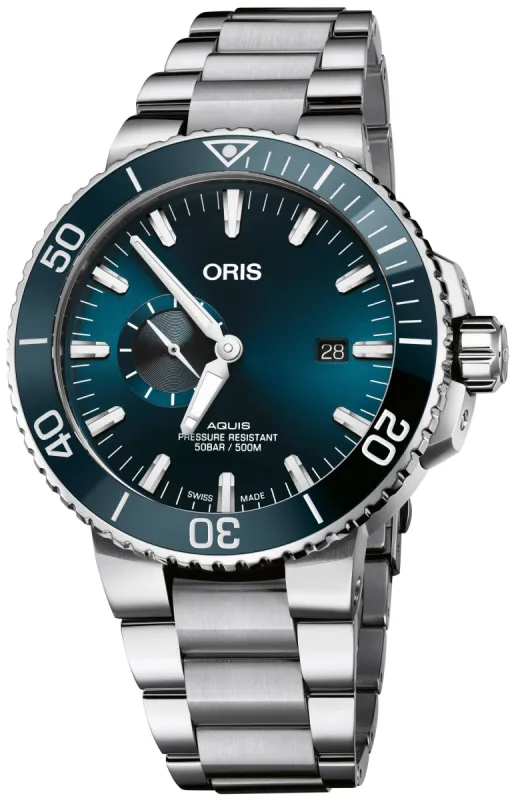 Oris Aquis Date Small Seconds Bracelet Watch sold by Jura Watches
