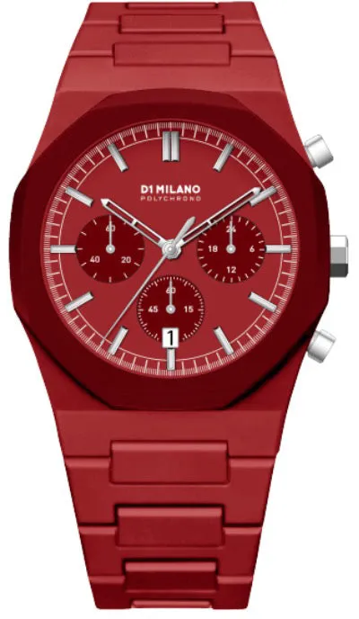 D1 Milano Polychrono Red Blast sold by Jura Watches