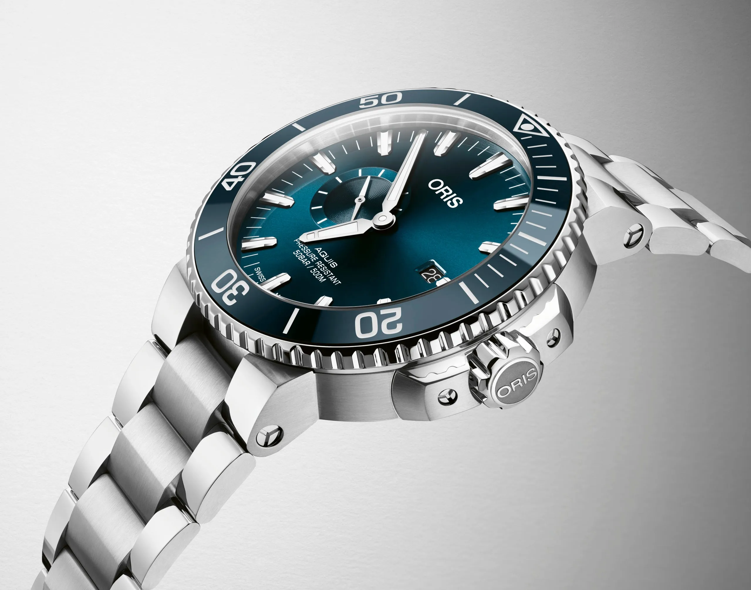 Oris Aquis Date Small Seconds Bracelet Watch sold by Jura Watches product image thumbnail 2