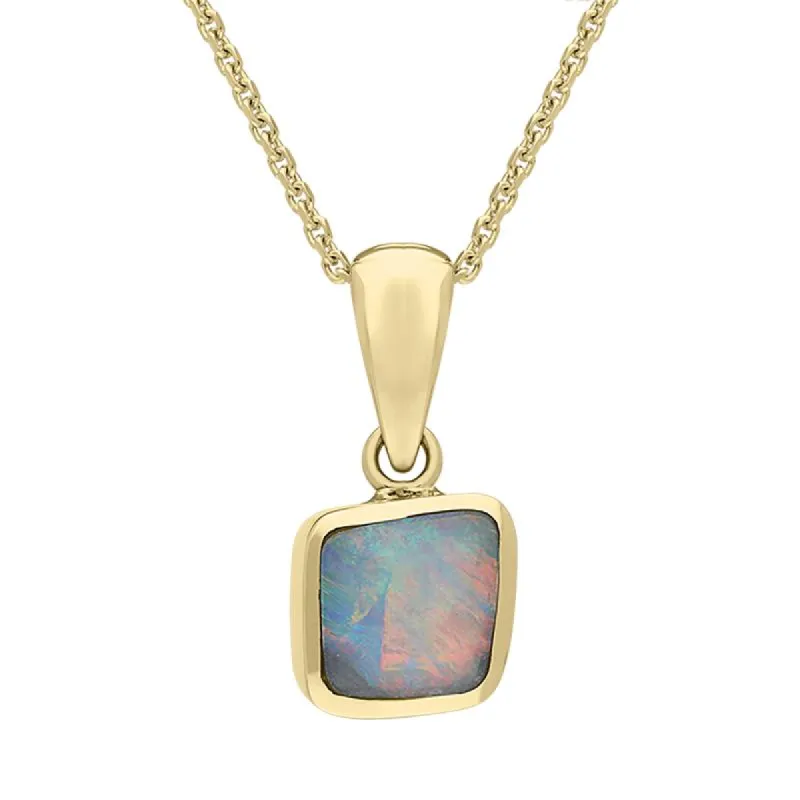 18ct Yellow Gold Opal Unique Abstract Necklace D sold by Jura Watches