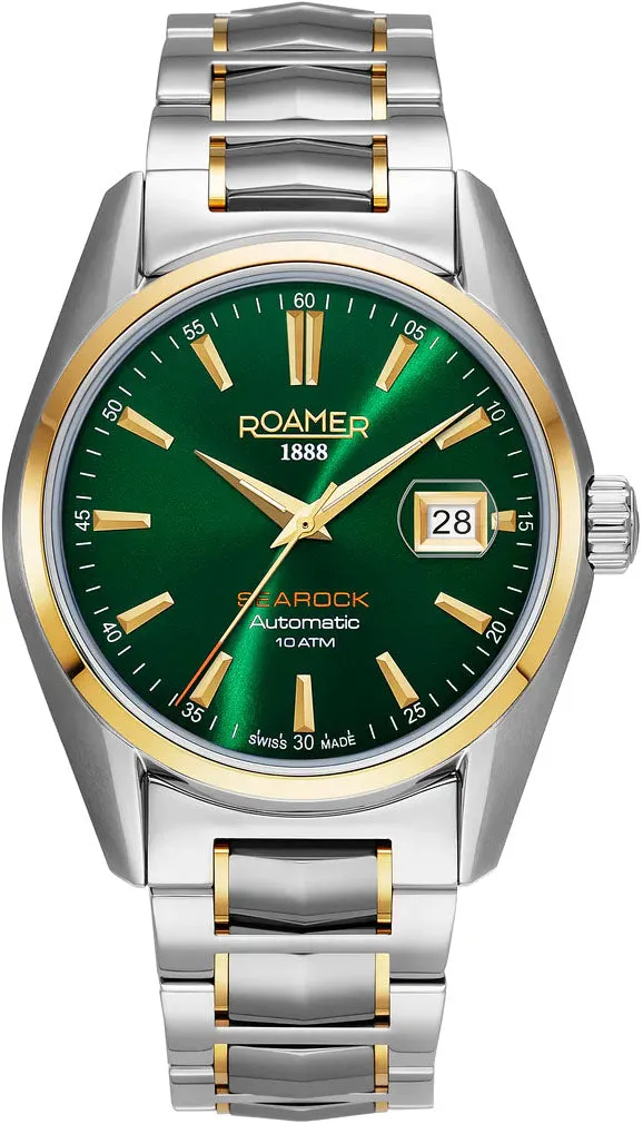 Roamer Searock Automatic Green Sunray Watch sold by Jura Watches