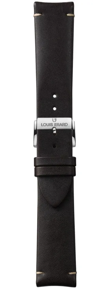 Louis Erard Strap Leather Dark Brown Baranil 22/20mm sold by Jura Watches