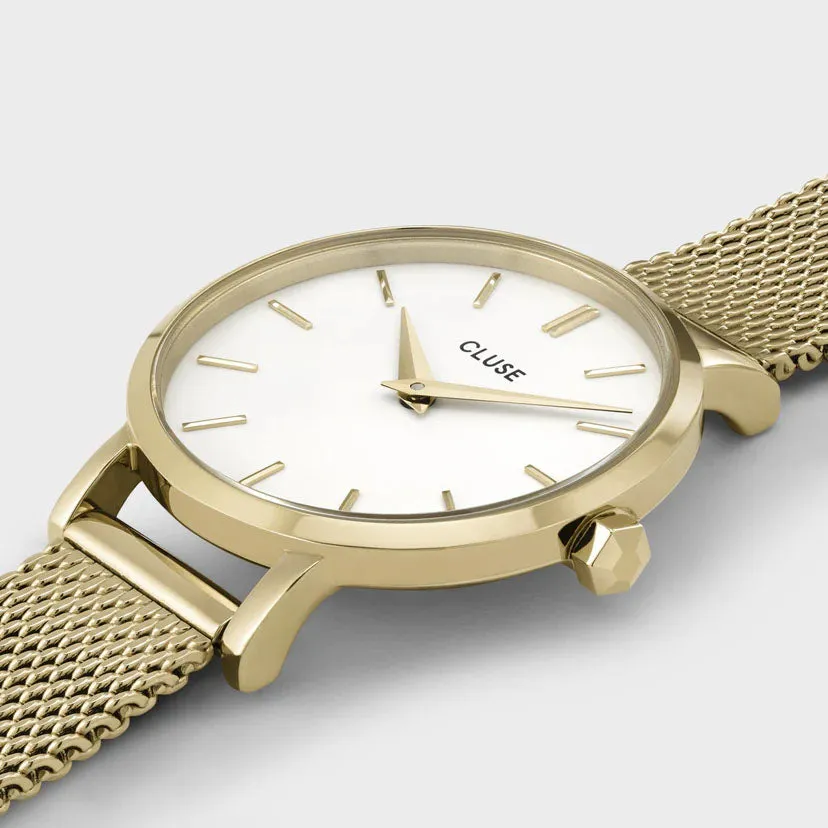 Cluse Boho Chic Petite Mesh White Gold sold by Jura Watches product image thumbnail 2