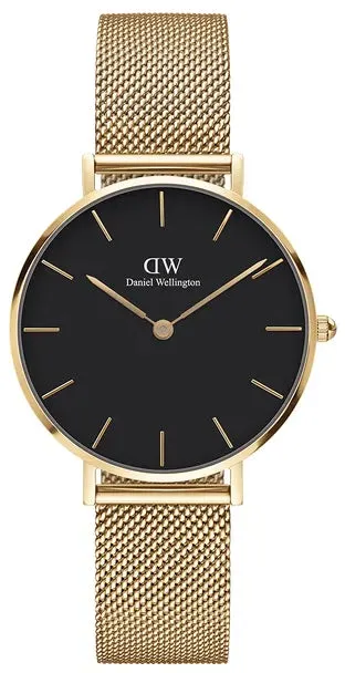 Daniel Wellington Watch Petite Evergold Black 32mm sold by Jura Watches