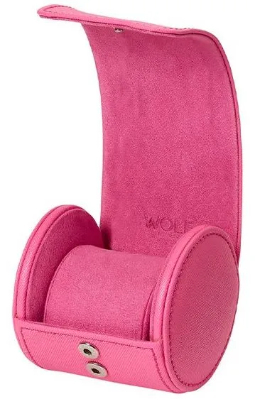 WOLF Watch Roll Black Tutti Frutti Pink D sold by Jura Watches