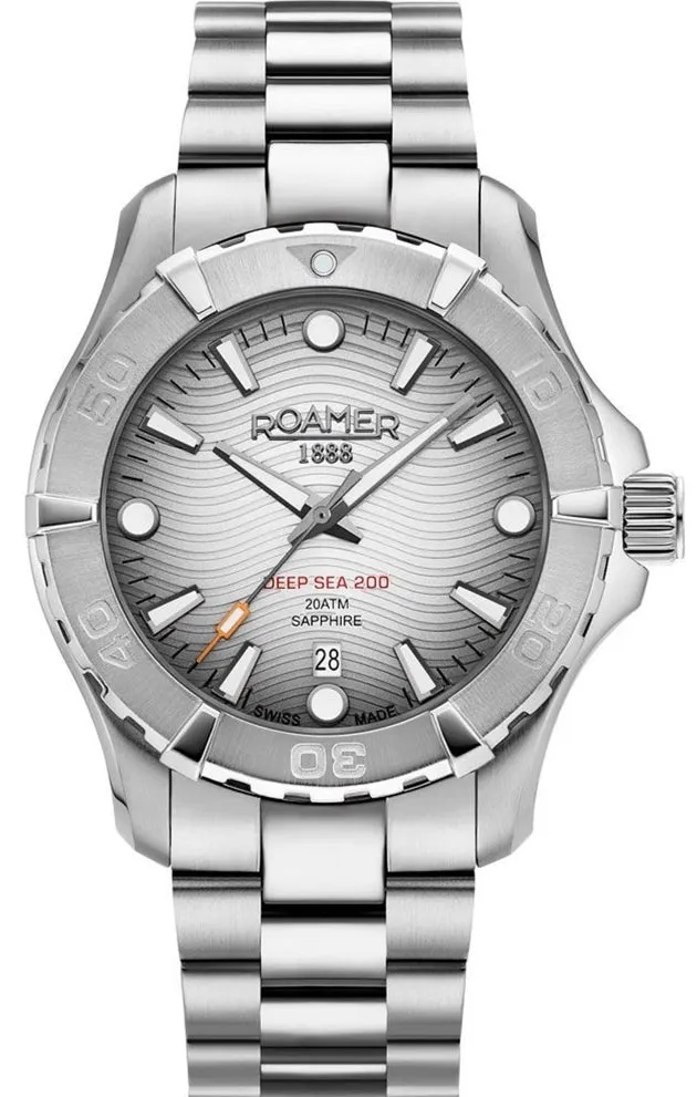 Roamer Deep Sea 200 Silver Watch sold by Jura Watches