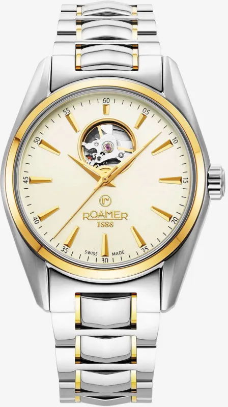 Roamer Searock Master Champagne Watch made by Jura Watches