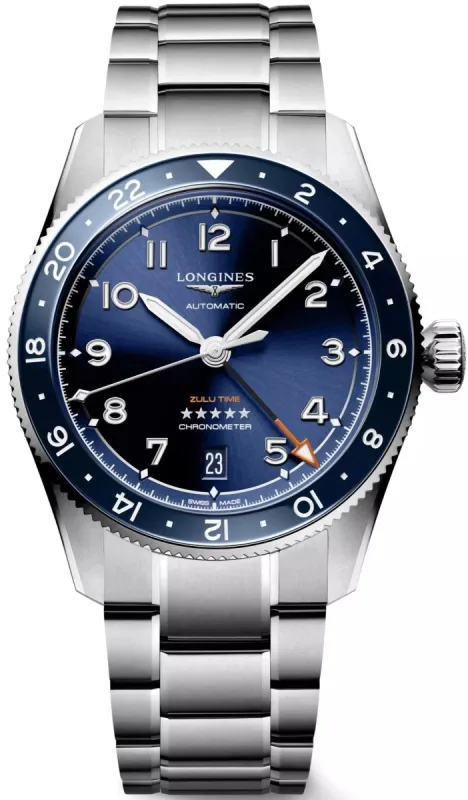 Longines Spirit Zulu Time 39 Mens Watch sold by Jura Watches