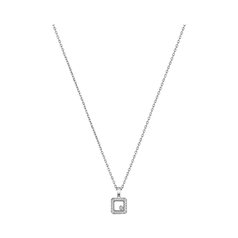 Chopard Happy Diamonds 18ct White Gold 0.19ct Diamond Necklace sold by Jura Watches