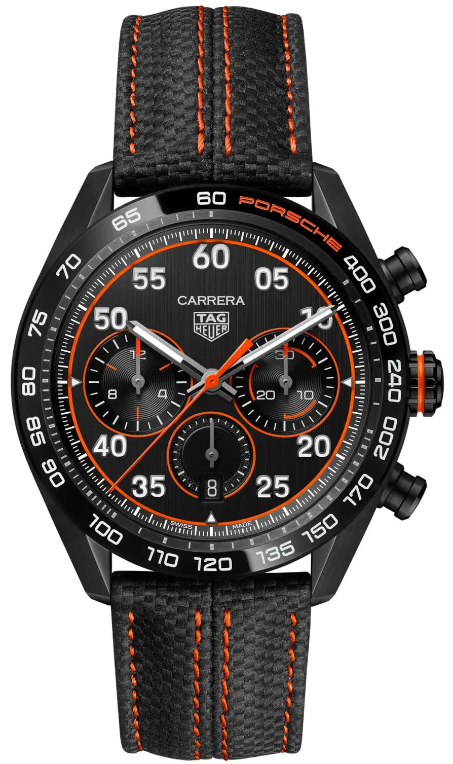 TAG Heuer Carrera Porsche Orange Racing Special Edition Watch sold by Jura Watches