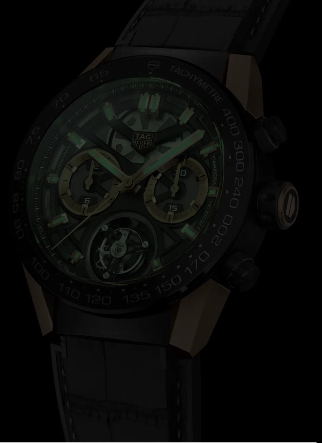 TAG Heuer Watch Carrera Tourbillon Chronograph Rose Gold sold by Jura Watches product image thumbnail 2