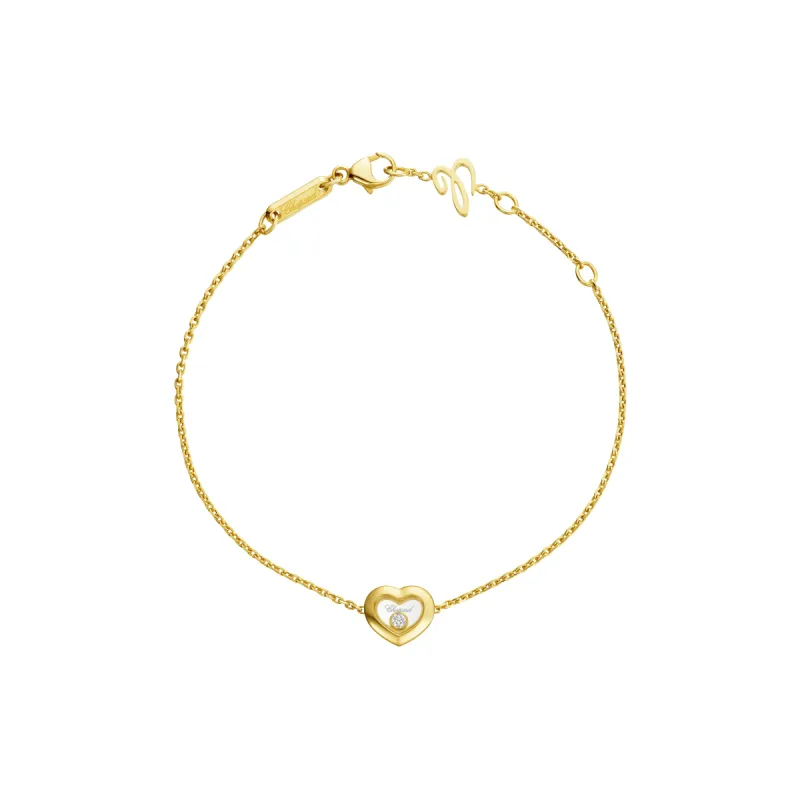 Chopard Happy Diamonds Icons 18ct Yellow Gold Heart Bracelet sold by Jura Watches