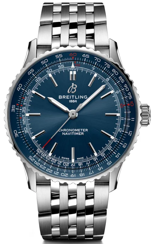 Breitling Navitimer Automatic 41 Blue Bracelet Watch sold by Jura Watches