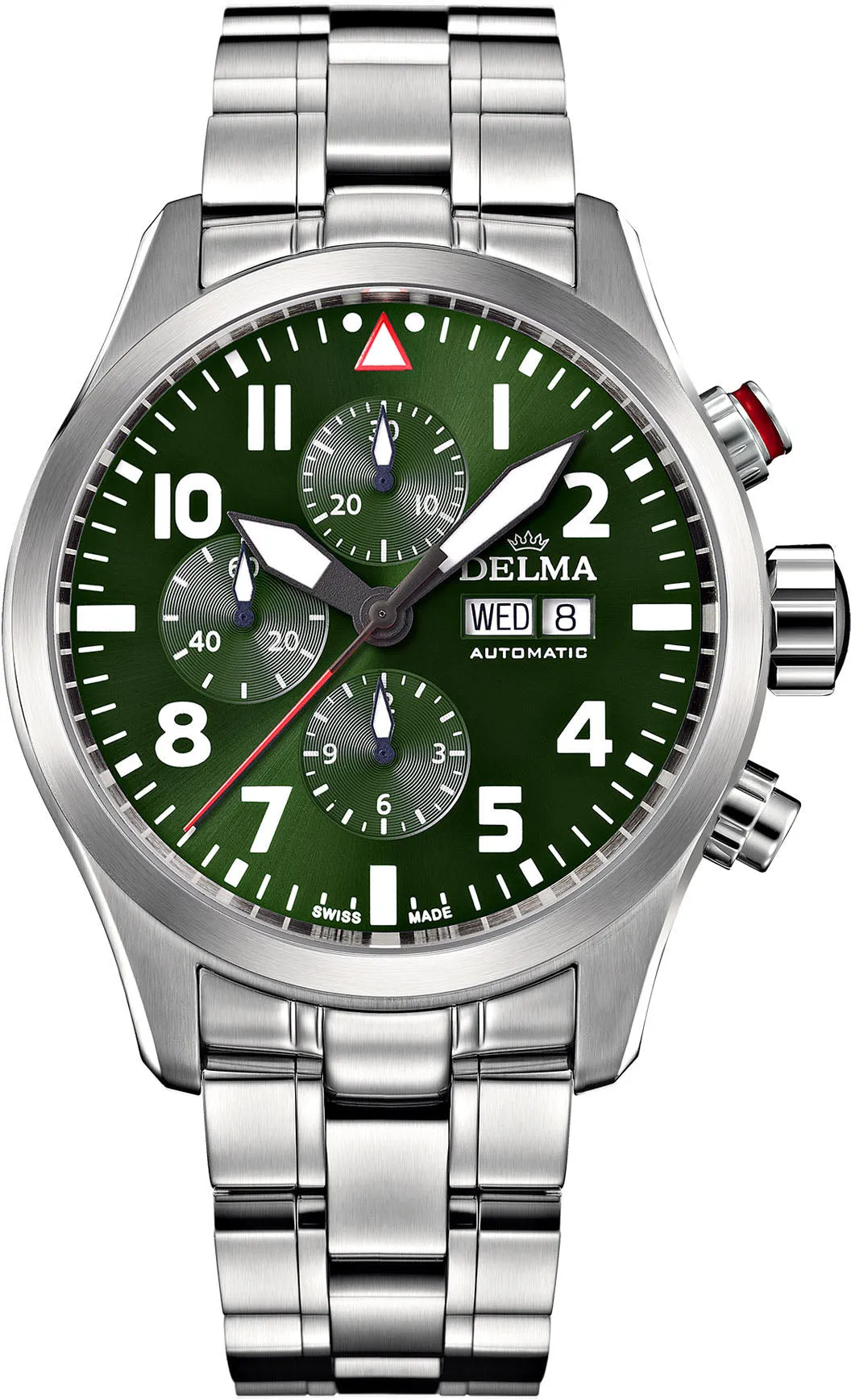 Delma Commander Chronograph Green Watch sold by Jura Watches