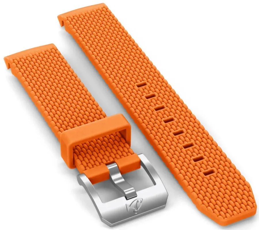 Doxa Strap SUB 200 Rubber Orange With Buckle made by Jura Watches