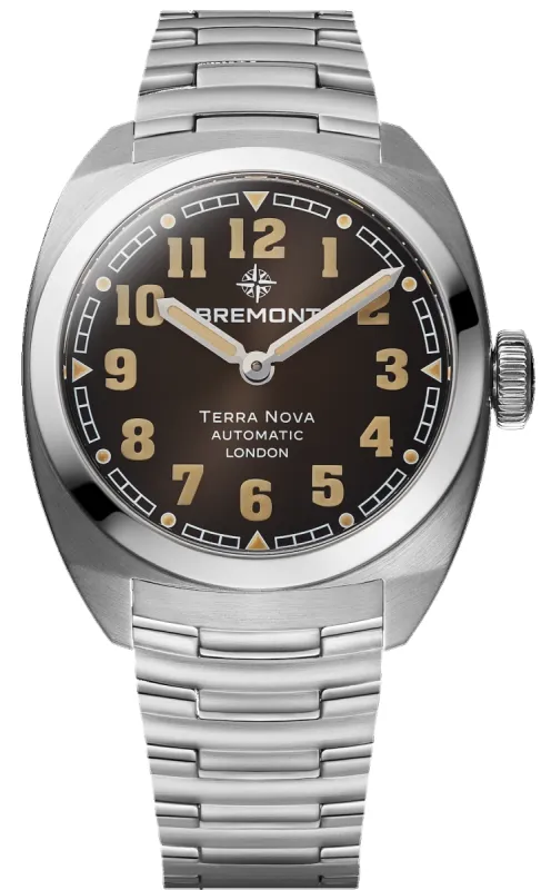 Bremont Terra Nova 38 Black Bracelet Watch sold by Jura Watches