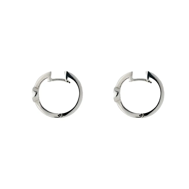 Gucci Interlocking Sterling Silver Hoop Earrings D sold by Jura Watches product image thumbnail 2