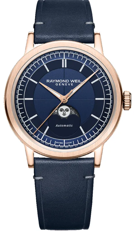 Raymond Weil Millesime Moon Phase 39.5mm Watch made by Raymond Weil