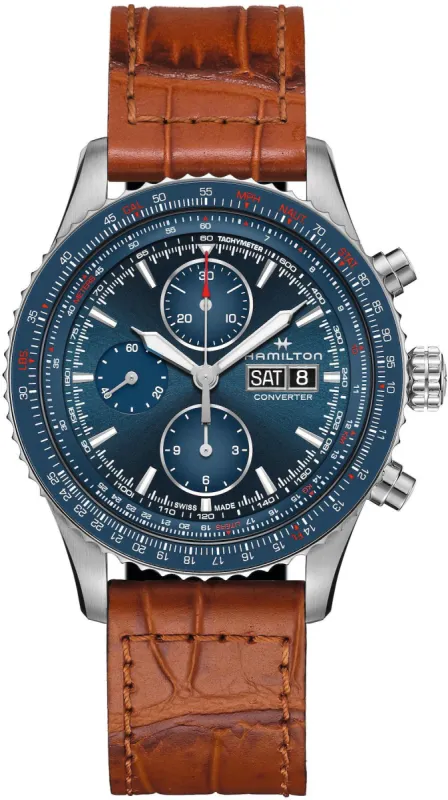 Hamilton Watch Khaki Aviation Converter Auto Chrono made by Jura Watches