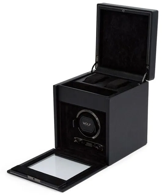 WOLF Watch Winder British Racing Black Single Storage sold by Jura Watches