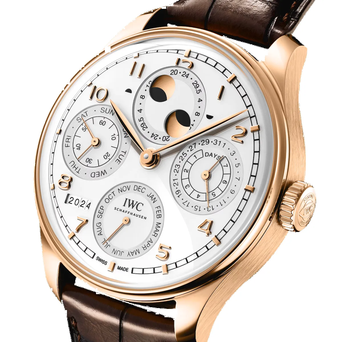 IWC Portugieser Perpetual Calendar 44 Silver Moon Watch sold by Jura Watches product image thumbnail 5