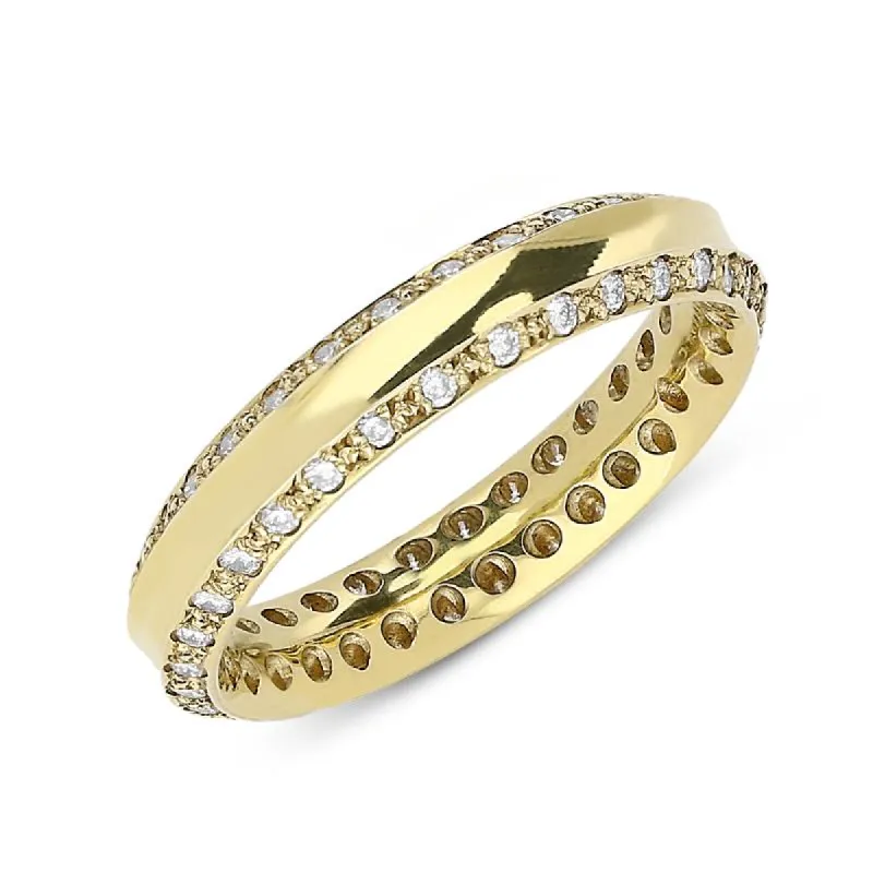18ct Yellow Gold 0.51ct Diamond 4mm Wedding Ring D sold by Jura Watches