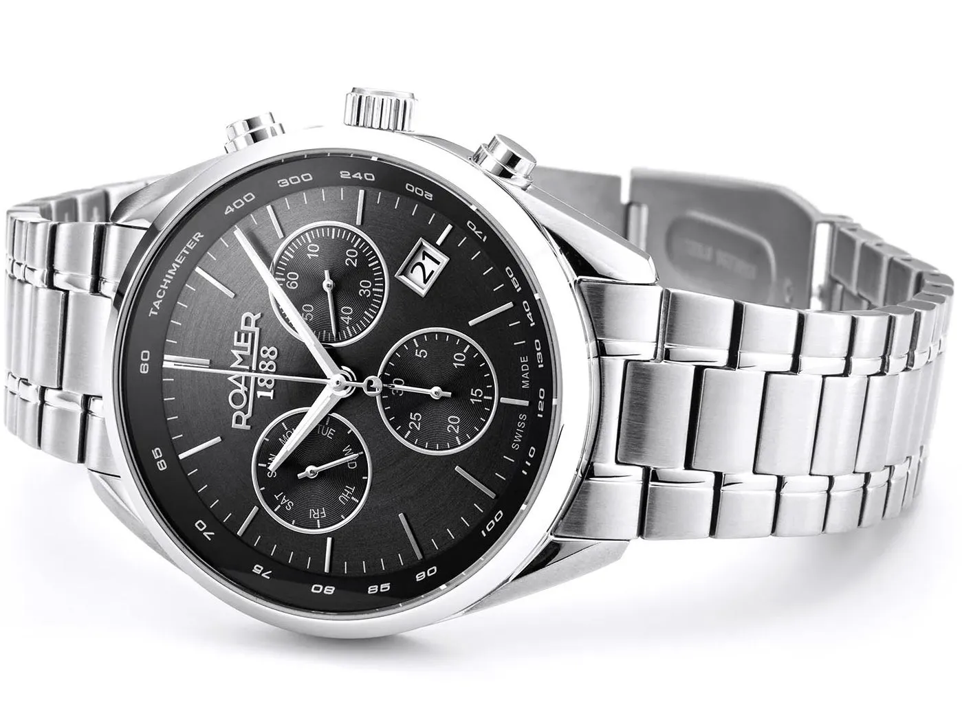 Roamer Pro Chrono Black Watch sold by Jura Watches product image thumbnail 2