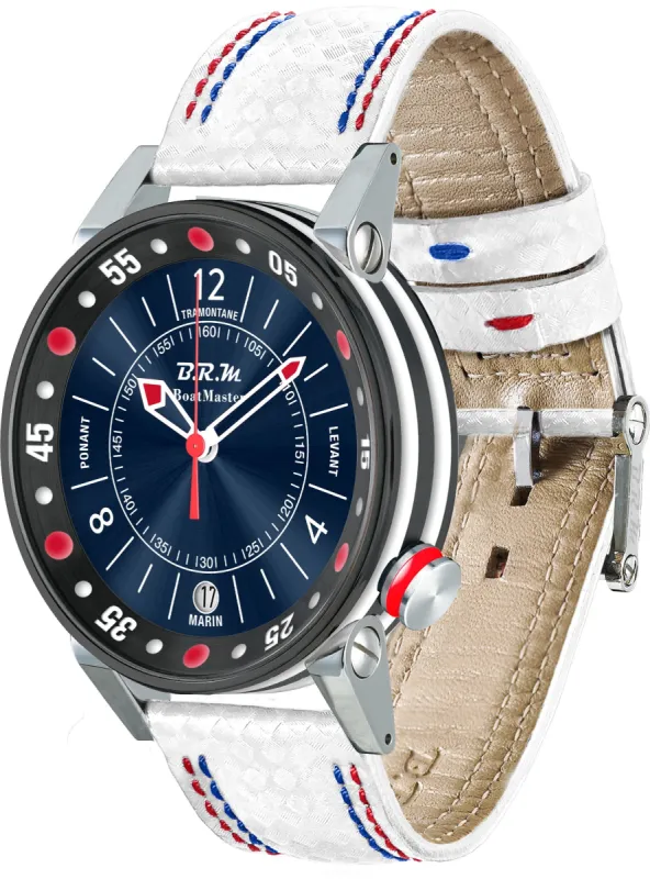 B.R.M. Watches Boat Master BM2 34mm Blue Sun Watch made by Jura Watches