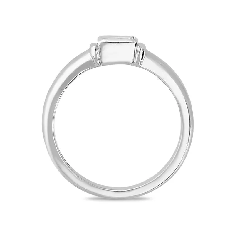 Platinum 0.41ct Diamond Princess Cut Solitaire Ring sold by Jura Watches product image thumbnail 2