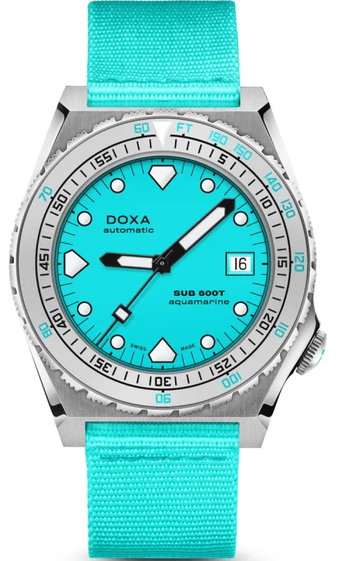 Doxa SUB 600T Aquamarine Nato Watch sold by Jura Watches