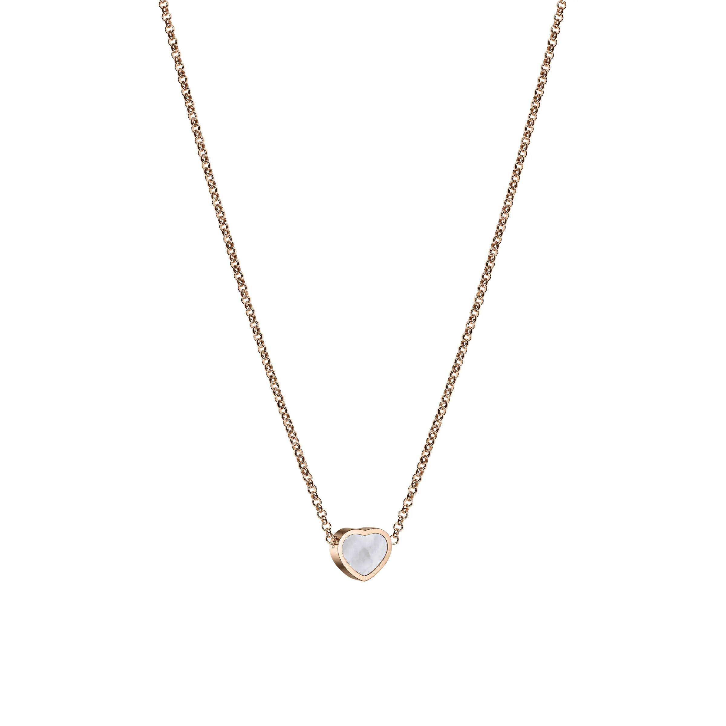 Chopard My Happy Hearts 18ct Rose Gold Mother of Pearl Necklace sold by Jura Watches product image thumbnail 2